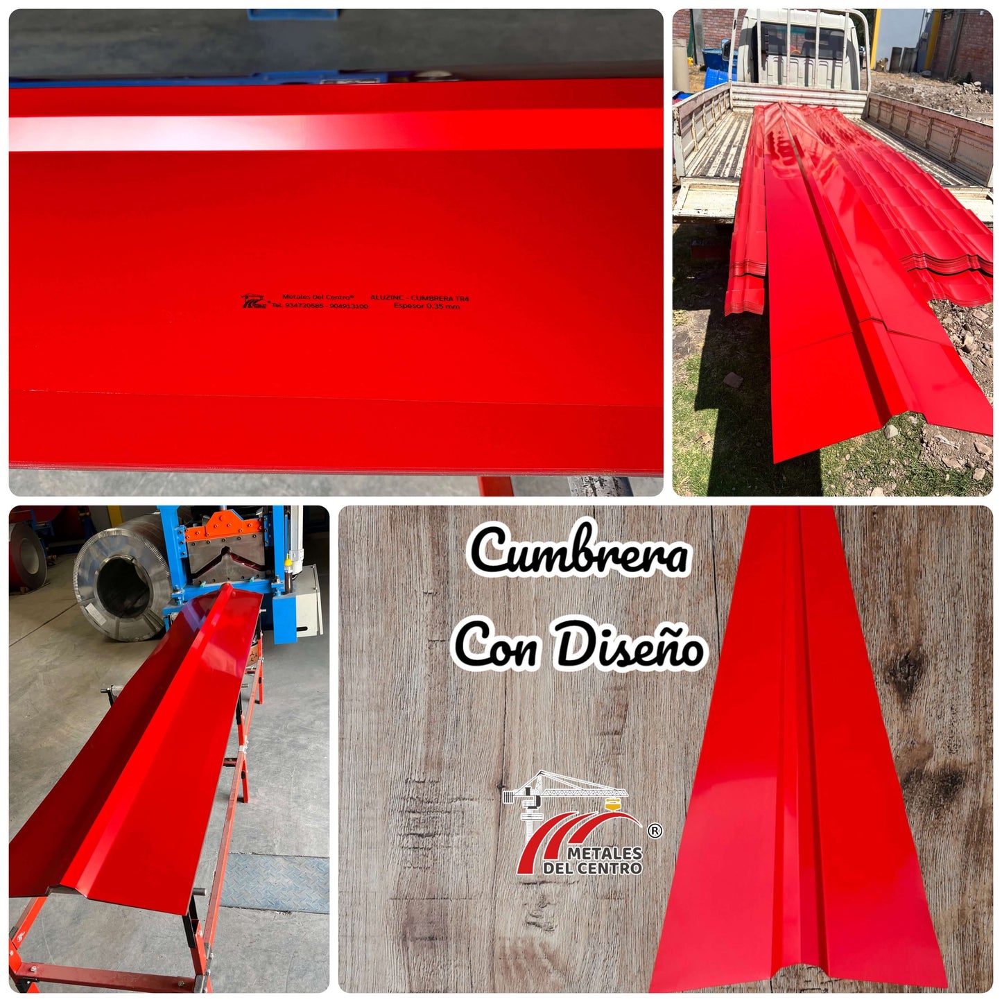 ALUZINC - CUMBRERA DESDE 2 A 6 M 🏷️