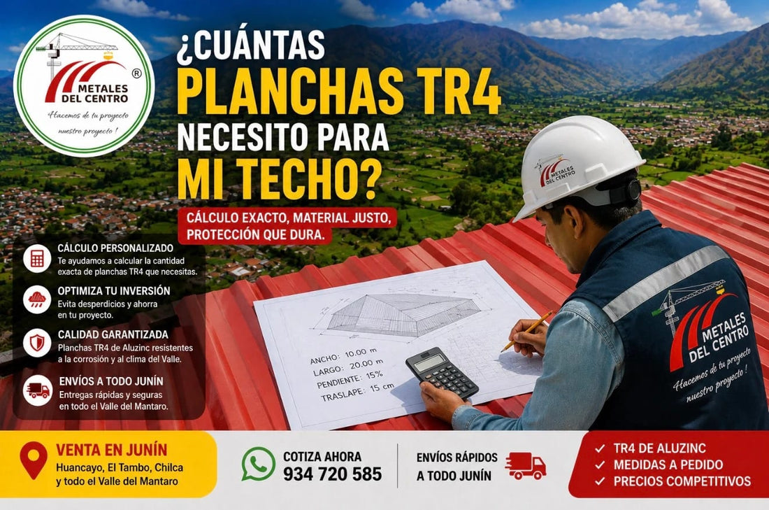 Cuántas Planchas TR4 Necesito para mi Techo: Calculadora