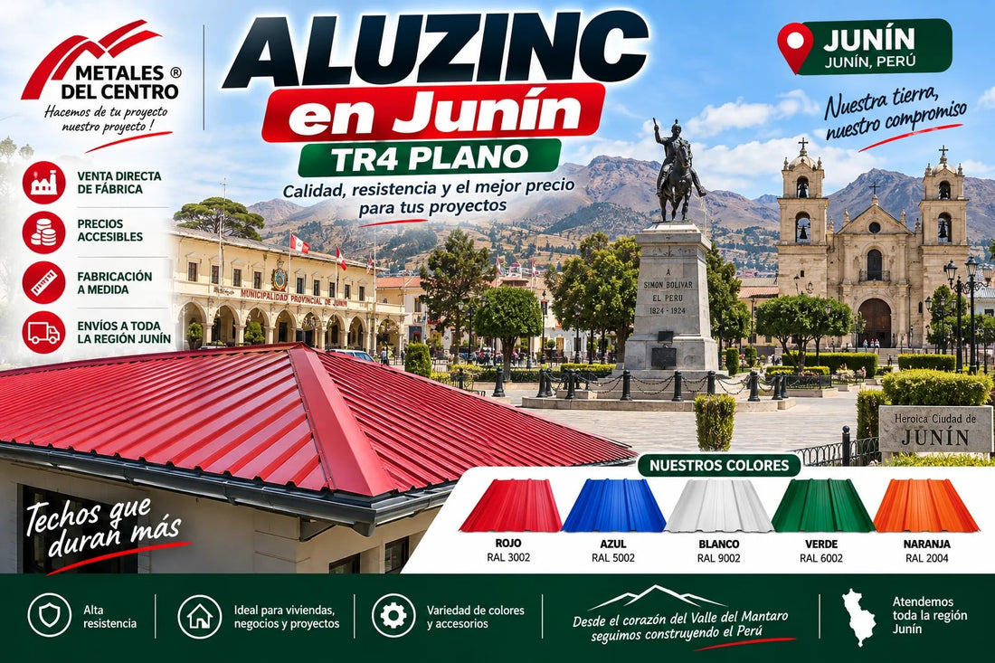 Aluzinc Junín: Coberturas TR4 y Teja para la Sierra Central