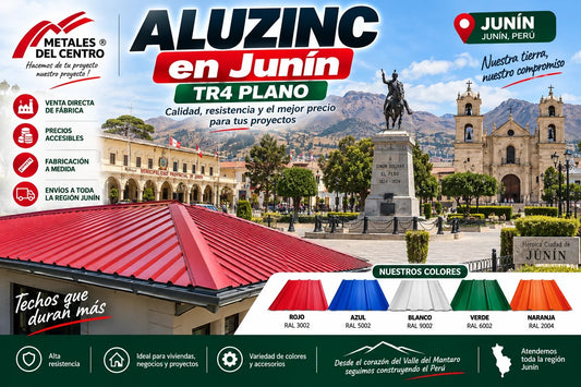 Aluzinc Junín: Coberturas TR4 y Teja para la Sierra Central