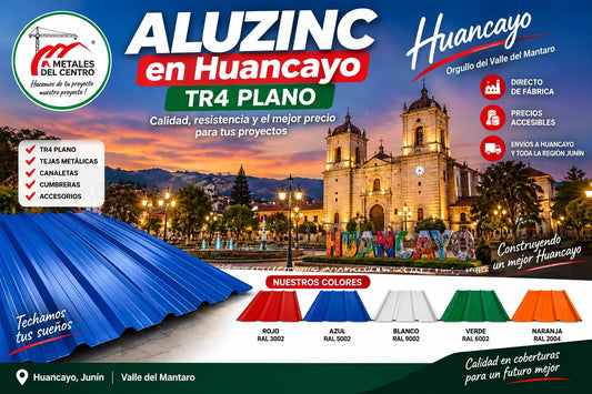 Aluzinc en Huancayo: Techos TR4 y Tejas para la Sierra