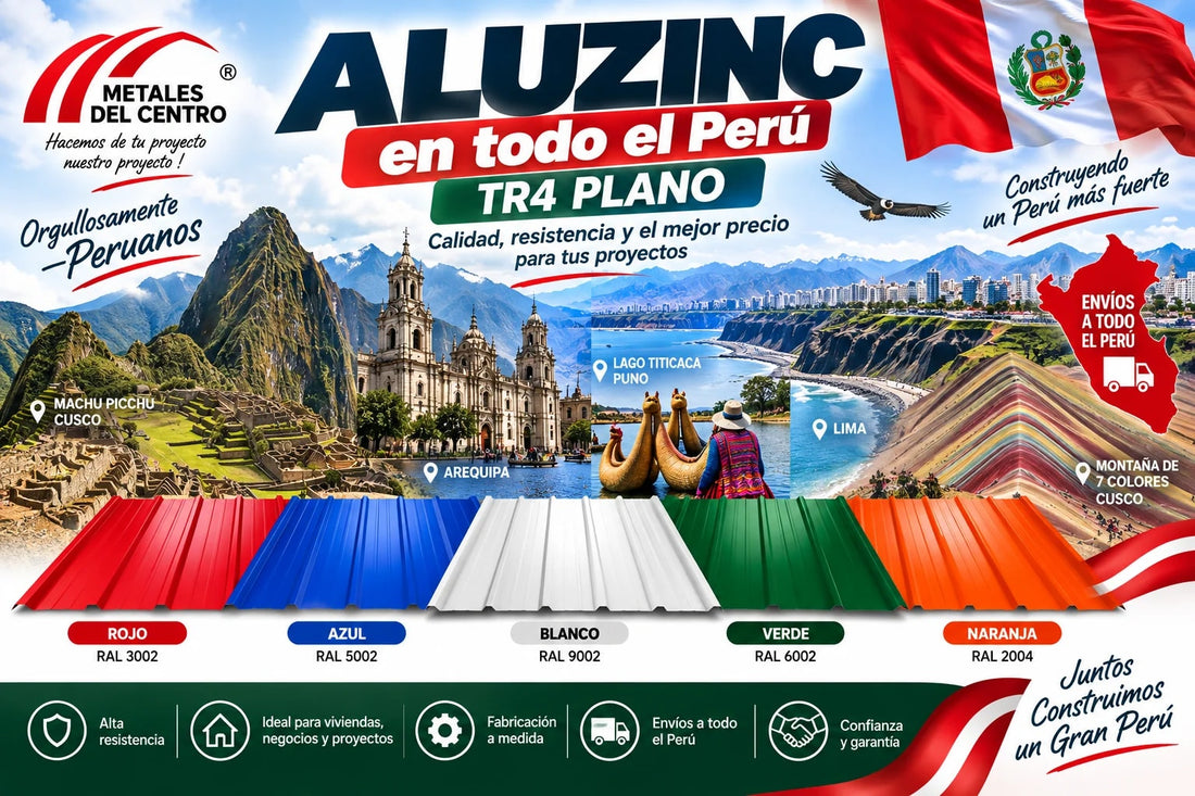 Aluzinc en Perú: Techos TR4 y Teja Andina para la Sierra