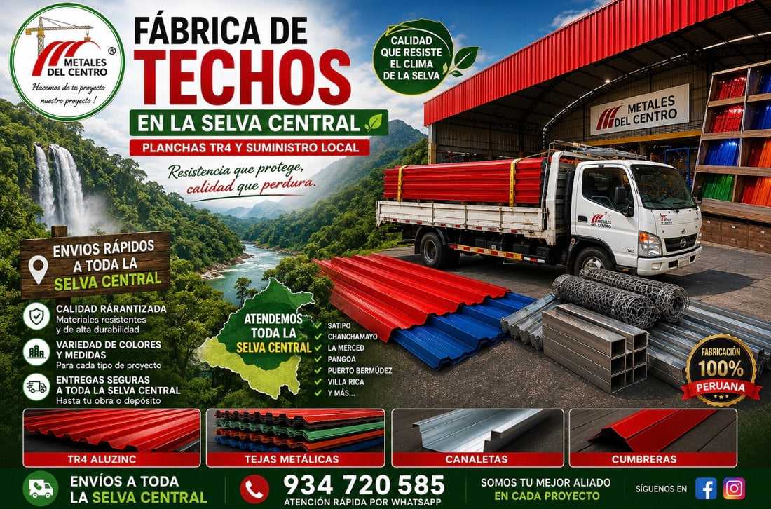 Fábrica de Techos en Selva Central: Producción Local y TR4