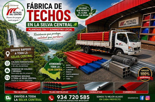 Fábrica de Techos en Selva Central: Producción Local y TR4