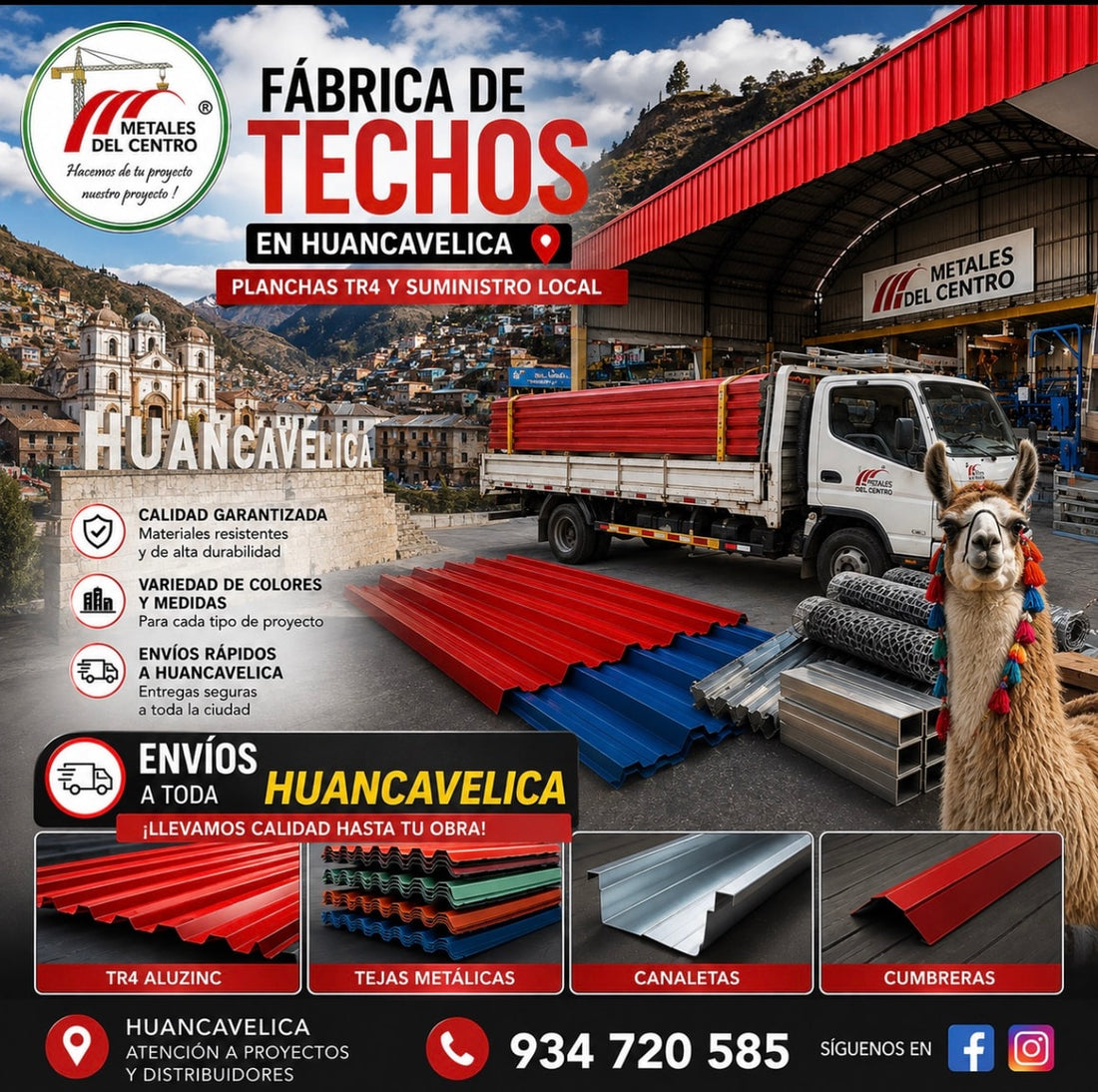 Fábrica de Techos en Huancavelica: Fibra de Vidrio TR4