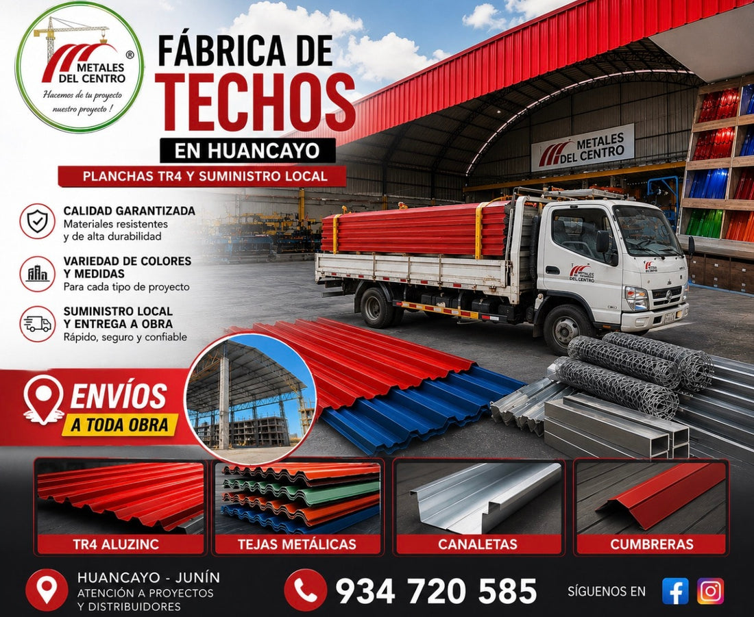 Fábrica de Techos en Huancayo: Planchas TR4 y Suministro Local